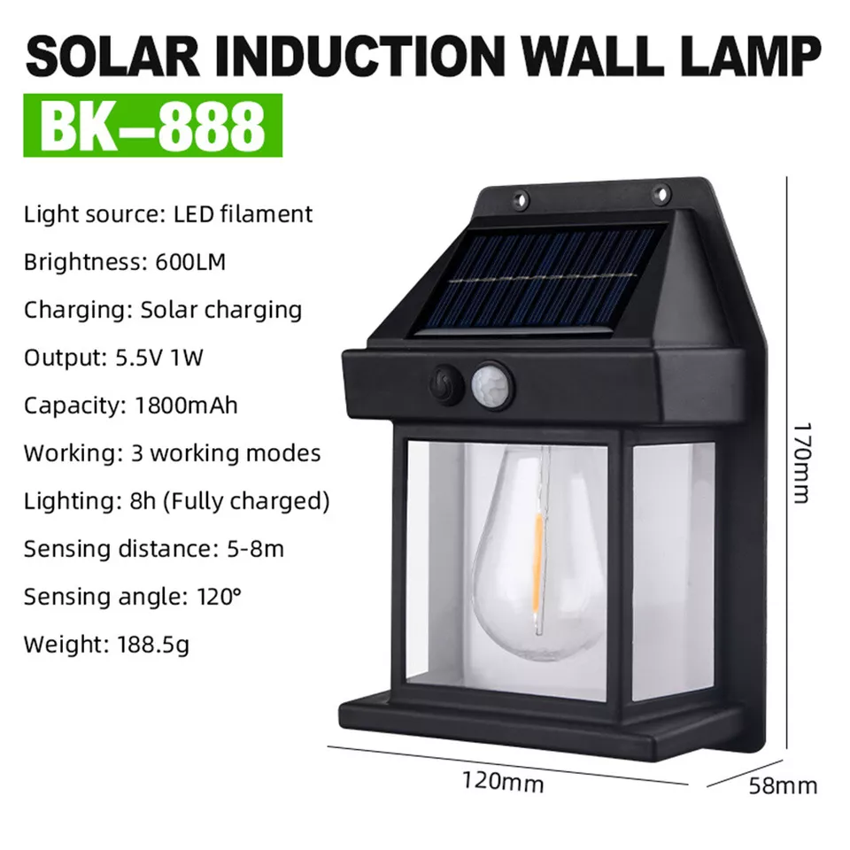 Solar interaction wall lamp